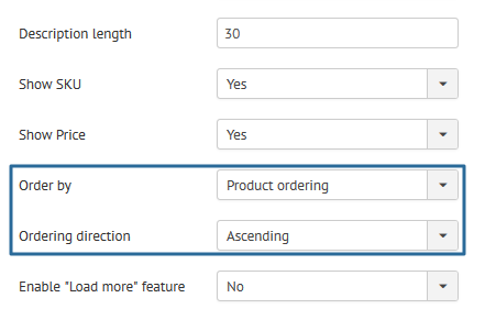 Joomla Ajax Live Search Ordering feature