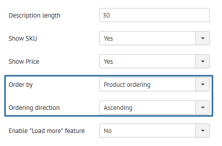 Ajax Live Search for Virtuemart product ordering feature